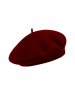 Unisex Pure wool Basque beret cap maroon